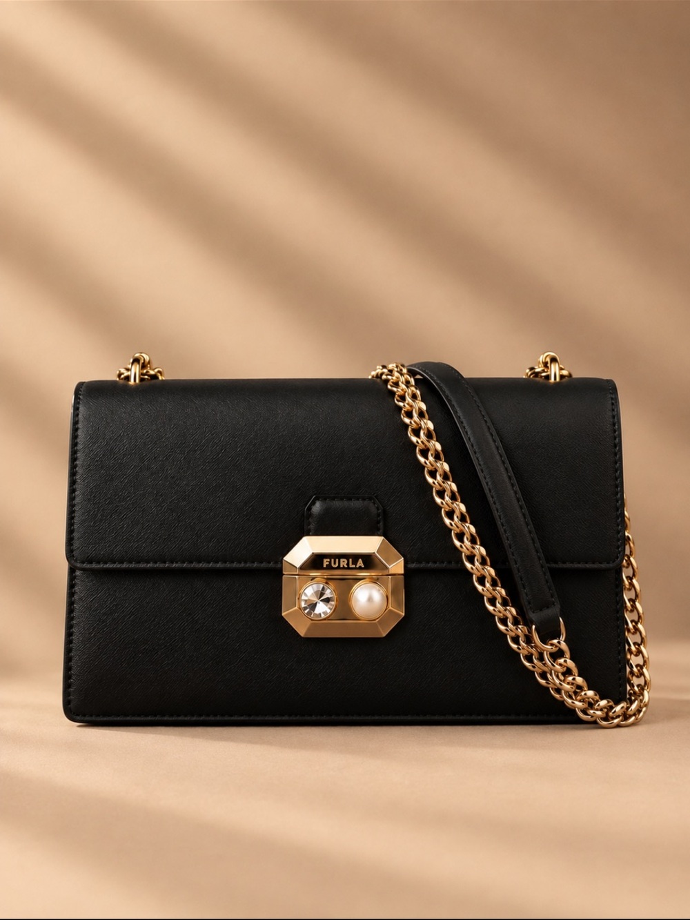 Ted Baker Handbag in Smooth Black Leather